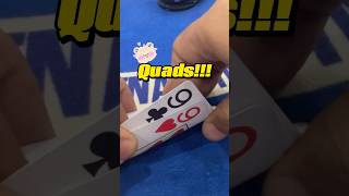 Quads 😳 pokerfun poker trending [upl. by Nanreh]