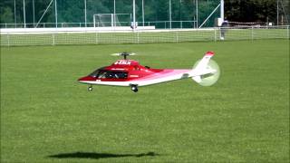 Agusta A109 with Align TRex 550 3G and Fun Key Fuselage [upl. by Assirialc]