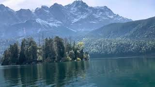 Beautiful Eibsee near Zuspitze [upl. by Enajharas]