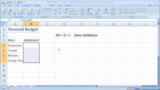 Data Validation 11  Limit the Total Number Amount Entered into a Range [upl. by Ellocin]