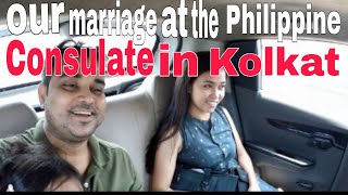 A vlog on our marriage at the Philippine Consulate in Kolkata  Filipino Indian Vlog [upl. by Ferullo]