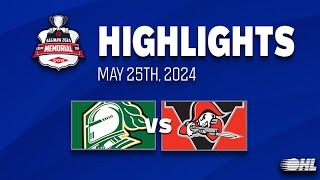 May 2524 Memorial Cup Highlights  London 4 Drummondville 0 [upl. by Suivatnod]