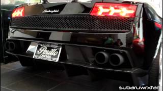 Black LP570 Superleggera LOUD Startup and Parking [upl. by Hbaruas367]