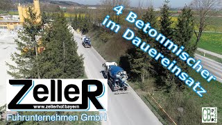 Zellerhof I BetonmischerEinsatz  3 Tage  24 Stunden  4 Betonmischer [upl. by Ettenot131]