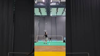 Men Singles Badminton Rally 🏸 sport india badmintongame [upl. by Eniamrehc139]