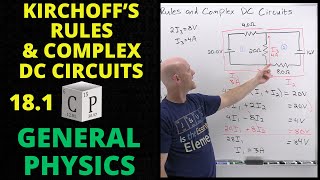 Kirchhoffs Circuit Laws WITH EXAMPLES Loop Rule and Junction RuleAP Physics 2 [upl. by Enirol]