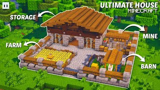 Minecraft  How to Build a Ultimate Survival House  2 Players House [upl. by Purcell]