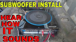 Rockville RW10CA Subwoofer Install Mazda B2200 [upl. by Legnalos]