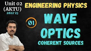 01WAVE OPTICS  What are coherent sources Interference of light Engineering Physics and others [upl. by Ocinom863]