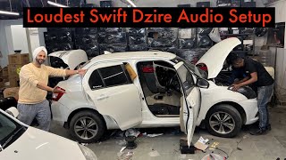 Loudest Swift Dzire CNG Fitted  Audio Upgrade For CNG Cars  Best Place For Car Audio Upgrade [upl. by Cassandry]