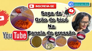 Sopa de grão de bico na panela de pressão sopa receitas [upl. by Burnsed]