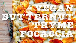 Butternut Thyme Focaccia Bread Recipe Testing Vegan Thanksgiving Side Dish [upl. by Terraj761]