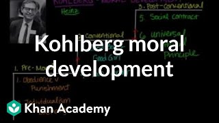 Kohlberg moral development  Individuals and Society  MCAT  Khan Academy [upl. by Hubsher]