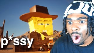 SPONGEBOB IN HIS FEELINGS Glorb  Can Gangsters Cry Official Music Video REACTION [upl. by Oizirbaf]