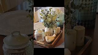 Beautiful center table decoration ideas🪴🌹💡shortvideo youtubeshorts decoration trendingvideo [upl. by Assillem]