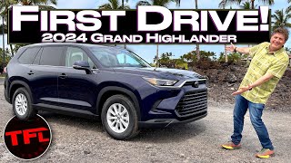 Tested Can The 2024 Toyota Grand Highlander Really Fit Two Very Large amp Tall Men in the Third Row [upl. by Orlosky309]