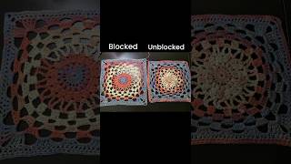 How blocking your crochet pieces makes a difference… [upl. by Kcirdot]