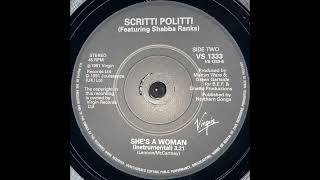 Scritti Politti amp Shabba Ranks  Shes A Woman Instrumental 1991 [upl. by Marti93]