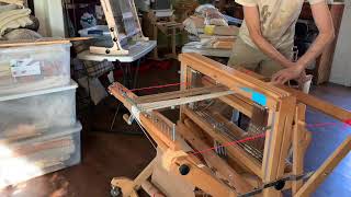 Learn to Weave 3  Warping and threading the loom [upl. by Odracer]