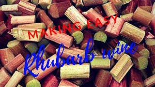 making easy Rhubarb wine [upl. by Semele]