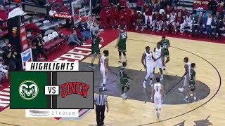 Colorado State vs UNLV Basketball Highlights 201819  Stadium [upl. by Valle]