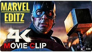 Captain Americas Epic Moment  Lifting Thors Hammer Avengers Endgame scene 4k Movie Clip [upl. by Tuttle125]