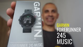 GARMIN Forerunner 245 Music UNBOXING prime impressioni e un veloce confronto con il Garmin 735 XT [upl. by Blaseio]