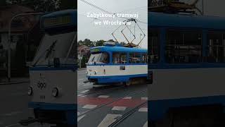 Zabytkowy tramwaj we Wrocławiu tramwaj wrocław wroclaw historiawrocław mpkwroclaw [upl. by Halda]