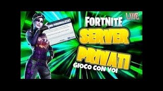 LIVE FORTNITE ITA ZONE WARS SERVER PRIVATI  GIOCO CON VOI [upl. by Yrrek]