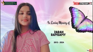 The Funeral Service of Zarah Ramsamy [upl. by Neelasor]