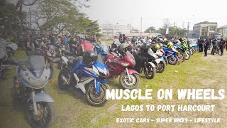 7 Hours Ride From Lagos To Port Harcourt For Muscle On Wheels 2021 [upl. by Ainoet]