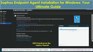 Sophos Central  How to Install Endpoint Agent on Windows  Sophos Agent installer  NXGTechTrends [upl. by Oniuqa]