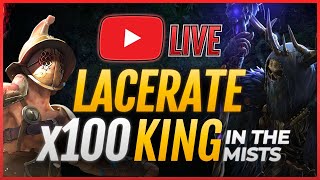 x100 KING In The MISTS🔴LACERATE Gladiator Build PoE 325 [upl. by Wilmar]