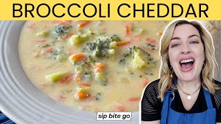 Broccoli Cheddar Soup Copycat Panera Recipe [upl. by Anuahsed]