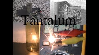 Tantalum metal and how to make a tantalum lightbulb [upl. by Veta735]