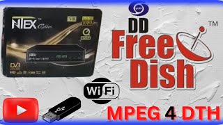 NTEX GOLDEN MPEG4 DTH  FREE TO AIR SET TOP BOX DD FREE DISH DTHWIFI SET TOP BOXLIFE TIME FREE [upl. by Adnoek172]