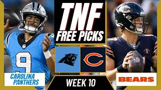 Thursday Night Football Picks NFL Week 10 PANTHERS vs BEARS  TNF Parlay Picks [upl. by Nay127]