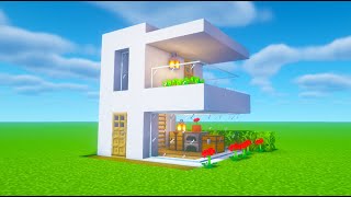 Minecraft Tutorial How To Build a Small Modern House 2 [upl. by Anirbas656]