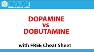 Dopamine vs Dobutamine  MOA Pharmacology Vasopressor Inotrope [upl. by Braun462]