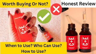 Nirvana Botanics Vitamin CE Serum HONEST Review BENEFIT of VITAMIN C SERUM  How to Use Vitamin C [upl. by Aynnek189]