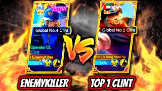 ¡EL MEJOR CLINT DEL MUNDO vs EL MEJOR DE LA HISTORIA ¡ENEMYKILLER vs TOP 1 GLOBAL  MOBILE LEGENDS [upl. by Binny]