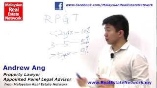 Property Investment Malaysia Legal Tips No 13  What is Real Property Gains Tax RPGT [upl. by Croteau]