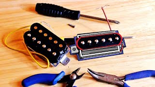 Single Coil P90 Pickup from Humbucker Parts [upl. by Lisbeth651]