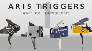 AR15 Trigger Comparison  Geissele CMC Triggertech Timney [upl. by Leinoto]