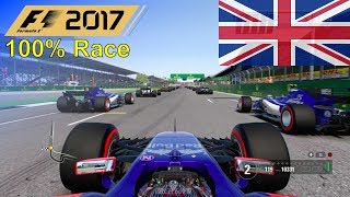 F1 2017  100 Race at Silverstone in Kvyats Toro Rosso [upl. by Gilbertina116]