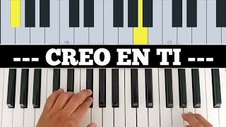 Tutorial CREO EN TI melodías piano guitarra y saxofón [upl. by Wayne]