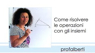 Operazioni con gli insiemi [upl. by Cohberg]