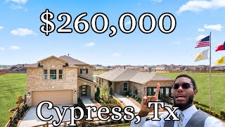 AFFORDABLE Modern Homes In Cypress Tx  260000 House Tours [upl. by Keram]