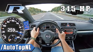 315HP VW Scirocco R TOP SPEED on AUTOBAHN NO SPEED LIMIT by AutoTopNL [upl. by Hau]