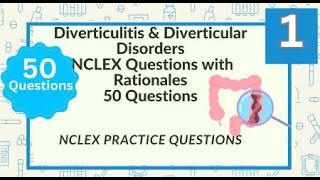 Diverticulitis Diverticular Disorders Questions and Answers 50 Nursing Exam Questions Test [upl. by Assi]